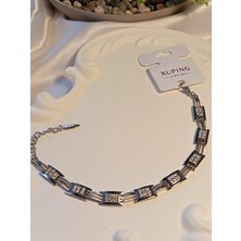 Gümüş Renk Zirkon Taşlı Xuping Jewelry Vip Bileklik