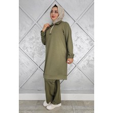 Pys Giyim Kadın Düğme Detaylı Tesettür Takım