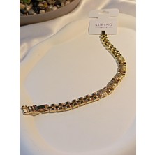 Xuping Jewelry 14 K Kaplama Şık Vip Bileklik