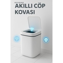 Alvo Store Buğz Akıllı Sensörlü Antibakteriyel Çöp Kovası 20 Litre Çöp Kutusu, Çöp Torbası Uyumlu Kapak