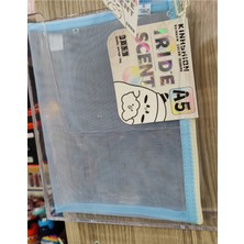 Ada Çanta Kırtasiye Şeffaf Fileli Kalem/kozmetik Çantası (24CM*18CM)