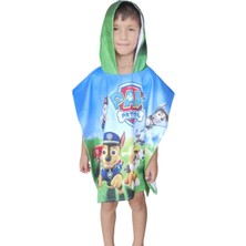 Turanyolu Renkli Erkek Çocuk Panço – Plaj ve Banyo Havlusu | Kapüşonlu & Hızlı Kuruyan