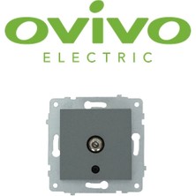 MCM Group Füme Tv Priz'i F Konnektörlü Çerçevesiz Grano - Priz ve Anahtar Için Uyumlu Çerçeve