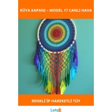 Letsii Renkli Ipli Tüylerle Tasarlanmış Rüya Kapanı