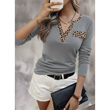 Arben Boutique Kadın Uzun Kollu V Yakalı Kaşkorse Bluz