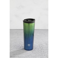 3 Adet  Hometime Silindir Termos Bardak 500 ml Mavi Yeşil