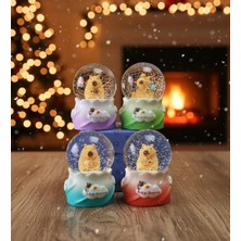 Giftmoda Mini Işıklı Capybara Kar Küresi