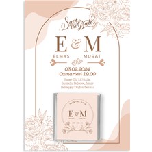 Tuffy Design Düğün, Söz, Nişan Hediye Hatıra Özelleştirilebilir 2 Çikolata Kart Seti - 20 Adet