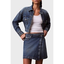 Calvin Klein Pamuklu Regular Fit Mini Boy Kot Etek LV047D776G0MH Bayan Etek LV047D776G 0mh