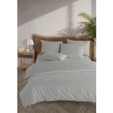 Monolisse Line %100 Pamuk Ranforce Akay Koyu Gri Ipliği Boyalı Nevresim Takımı Tek Kişilik - 160X220 cm
