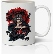 Toyaso Anime Naruto Uchiha Itachi Temalı  Beyaz Kupa Bardak Arkadaşa Sevgiliye Hediye