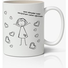 Toyaso Öğretmenler Günü 24 Kasım Temalı Beyaz Kupa Bardak Öğretmene Hediye