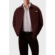 Calvin Klein Pamuklu Relaxed Fit Logolu Düğmeli Ceket LV04RD729GEO5 Erkek Ceket LV04RD729G Eo5