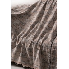 Rell Home Pamuklu Dokulu Koltuk Şalı 170X220 cm – Saçaklı Tv Battaniyesi & Dekoratif Koltuk Örtüsü