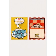 Katia & Bony Unisex 2'li Thank You Kutulu Soket Çorap