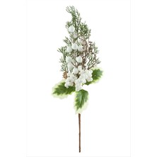 Bijuteri Net Ağaç Beyaz Kokina Yılbaşı Süsü 34 cm