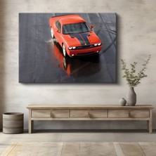Dodge Challenger Srt Güç Kanvas Tablo Amerikan Simgesi Tablo