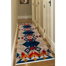 Bazaar Forum Pamuk Taban Dijital Baskı Kaymaz Tüy Dökmeyen Makinada Yıkanabilir Salon Halısı Mutfak Halısı