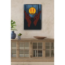GülsenArt Gülücük Detayı Yağlı Boya Görünümlü Hd Dijital Baskı Dikey Kanvas Tablo 123