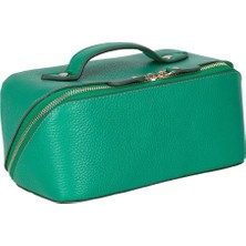 MCM Group Ella Kadın Seyahat Kozmetik Bakım Makyaj Çantası Organizer Yeşil