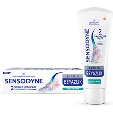 4 Adet   Sensodyne Klinik Beyazlık Güçlü Diş Minesi Diş Macunu 75 ml