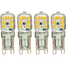 Avarson (4 adet) OSAKA 3W Sarı Işık (3000K) Dim Edilebilir G9 Duylu LED Kapsül Ampul
