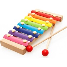 MCM Group Ahşap Ksilofon - 8 Nota Renkli Müzik Aleti  (3+)