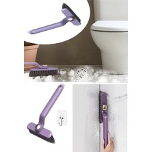 MCM Group 360 Derece Dönen Cımbızlı Askılı Fırça Çok Amaçlı Tuvalet Banyo Temizlik Fırçası