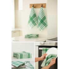 Mira Home 10 Lu Lüks Bulaşık Kurulama Bezi ve Mutfak Peçetesi 50X70 cm Daily Yeşil