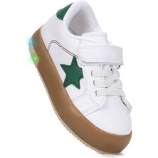 Kiko Kids Rena Günlük Cırtlı Işıklı Kız Bebek Spor Ayakkabı