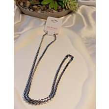 Gümüş Renk Zincir Detay Xuping Jewelry Kolye 60 cm