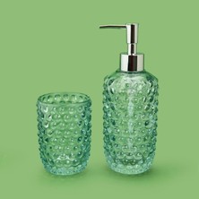 Matmel Bath 2'li Cam Banyo Sıvı Sabunluk Seti - Füme