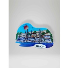 Mundy Sinop Temalı Kabartmalı Polyester Magnet Buzdolabı Süsü (KOD:957) 8,5cm x 5,5cm