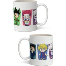 Toyaso Hunter x Hunter Karakterler Baskılı Kişiye Özel Kupa Bardak - Sevgiliye Arkadaşa Hediye