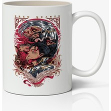 Toyaso Attack On Titan Eren Yeager Anime Baskılı Beyaz Kupa Bardak