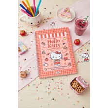 Miniso Sanrio Lisanslı Hello Kitty Retro Koleksiyonu A4 Pp Tel Ciltli Defter (60 Sayfa)
