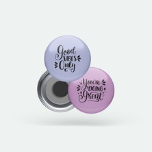 Tuffy Design Motto Sözleri 2’li Buton Magnet Seti