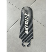 Bisiklet Dünyam Karbon Desenli Elektrikli Scooter Plexi Tabanlık Yapışkanlı 3mm