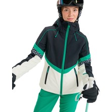 Roxy Peak Chic Softshell Kadın Gri Kayak Montu.11793