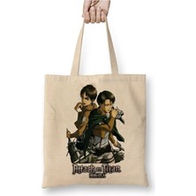 Toyaso Attack On Titan Levi Eren Bez Çanta Uzun Saplı Alışveriş Çantası Plaj Çantası
