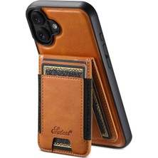 Teleplus iPhone 16 Plus Kılıf H17 2-1 Manyetik Mıknatıs Kartlıklı Kapak