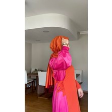 İpekevi Çift Taraflı İpek Şal Turuncu