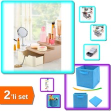 Hereveoyuncak Compact Makyaj Organizeri + Dolap Içi Düzenleyici Kutu 2li Set - Evde Düzen Kolaylığı! B7Z9XP