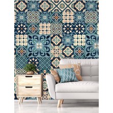 Dreamwall Duvar Kağıdı Çini Desenli Silinebilir Sağlık Dostu Tekstil En x Boy