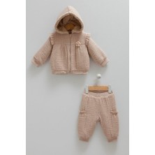 Caramell Cotton Jasmi %100 Pamuk 2'li Takım 56-62 cm 1-3 Ay Kahve CRML.KHV.TKK1142-5662
