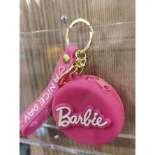 Ada Çanta Kırtasiye Anahtarlık Çok Amaçlı Fermuarlı Silikon Mini Cüzdan Barbi Figürlü