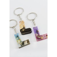 Fantastik Store L Harfli Epoksi Anahtarlık