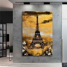 Sürrealist Tasarım Eiffel Tower Hd Baskı Kanvas Tablo Hd Dijital Baskı Dikey Kanvas Tablo 12
