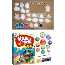MCM Group Kabuk Boyama Seti- Deniz Kabuğu Boyama -Shell Painting -Sanatsal Hobi Boyama Seti
