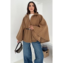 Noa Noa Kadın Kemerli Panço Kaban – Güçlü & Sofistike Stil